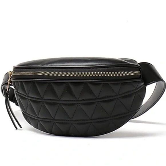 New Quilted Waist Bag Vegan Leather - Picture 3 of 5